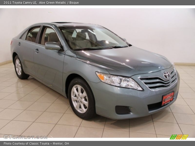 Aloe Green Metallic / Bisque 2011 Toyota Camry LE