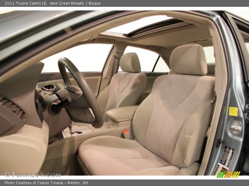 Aloe Green Metallic / Bisque 2011 Toyota Camry LE