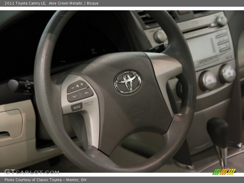 Aloe Green Metallic / Bisque 2011 Toyota Camry LE