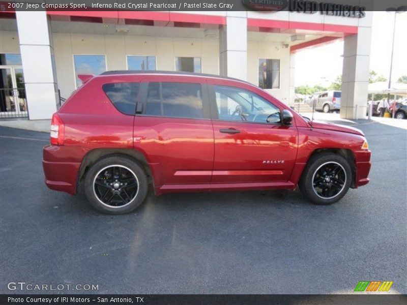 Inferno Red Crystal Pearlcoat / Pastel Slate Gray 2007 Jeep Compass Sport