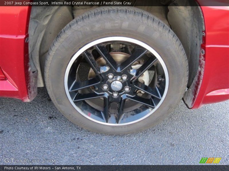 Inferno Red Crystal Pearlcoat / Pastel Slate Gray 2007 Jeep Compass Sport