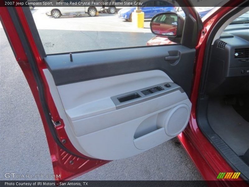 Inferno Red Crystal Pearlcoat / Pastel Slate Gray 2007 Jeep Compass Sport