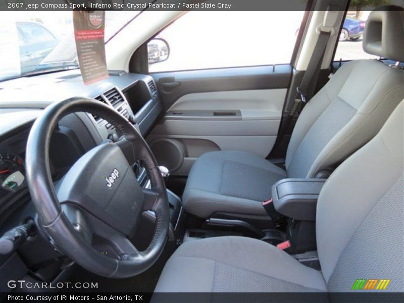 Inferno Red Crystal Pearlcoat / Pastel Slate Gray 2007 Jeep Compass Sport