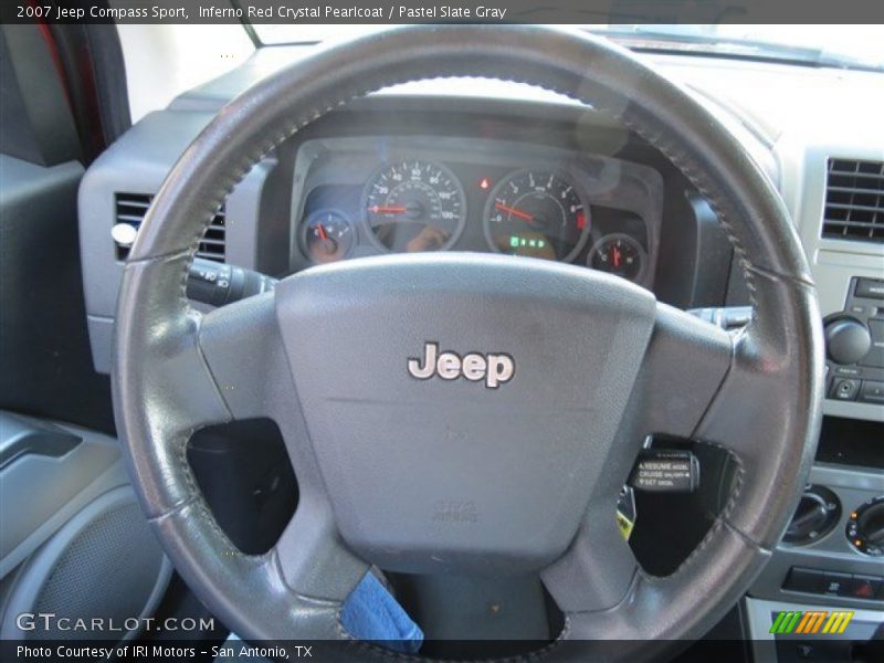 Inferno Red Crystal Pearlcoat / Pastel Slate Gray 2007 Jeep Compass Sport