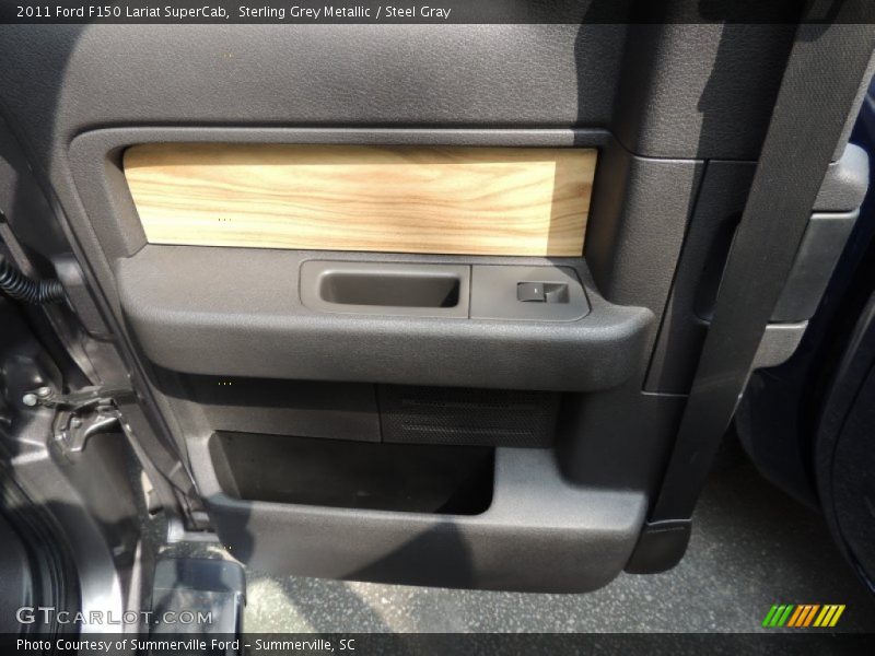 Sterling Grey Metallic / Steel Gray 2011 Ford F150 Lariat SuperCab