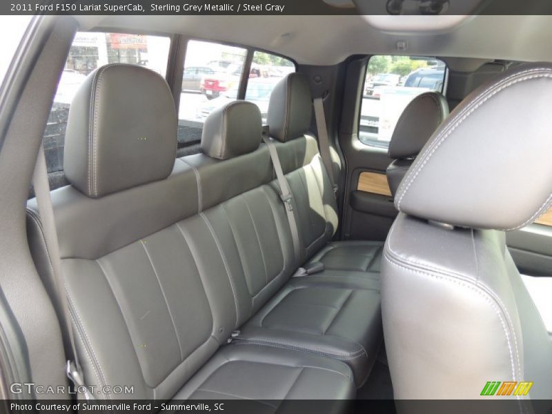 Sterling Grey Metallic / Steel Gray 2011 Ford F150 Lariat SuperCab