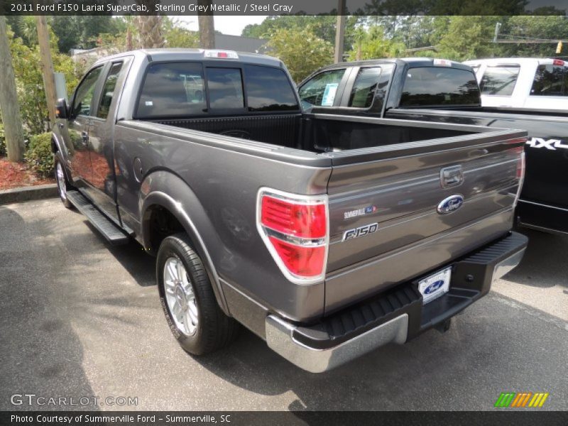 Sterling Grey Metallic / Steel Gray 2011 Ford F150 Lariat SuperCab