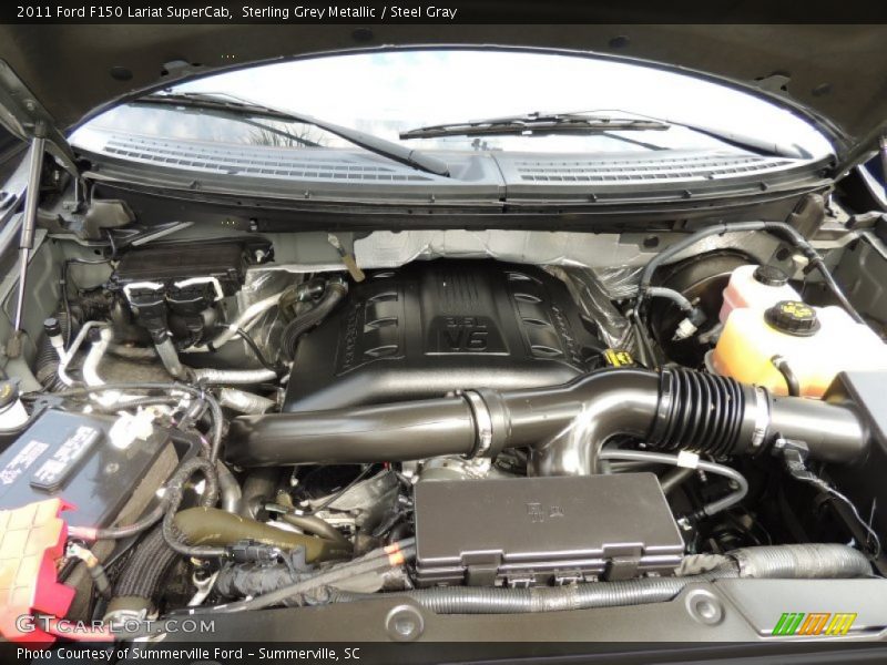 Sterling Grey Metallic / Steel Gray 2011 Ford F150 Lariat SuperCab