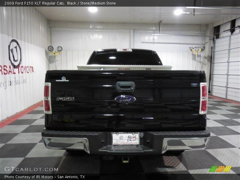 Black / Stone/Medium Stone 2009 Ford F150 XLT Regular Cab