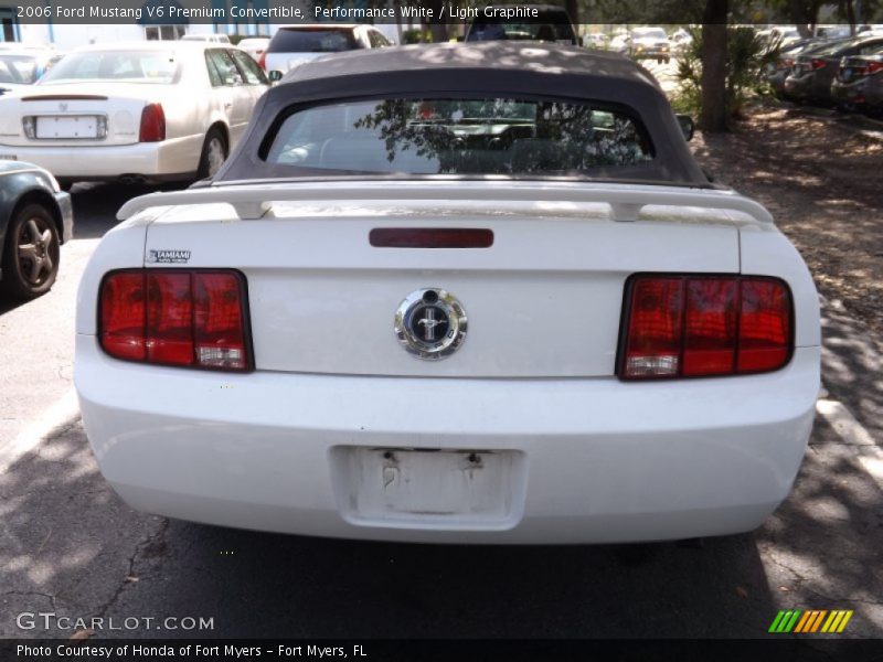 Performance White / Light Graphite 2006 Ford Mustang V6 Premium Convertible