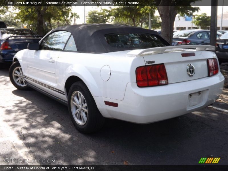 Performance White / Light Graphite 2006 Ford Mustang V6 Premium Convertible