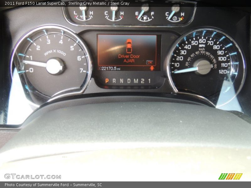 Sterling Grey Metallic / Steel Gray 2011 Ford F150 Lariat SuperCab