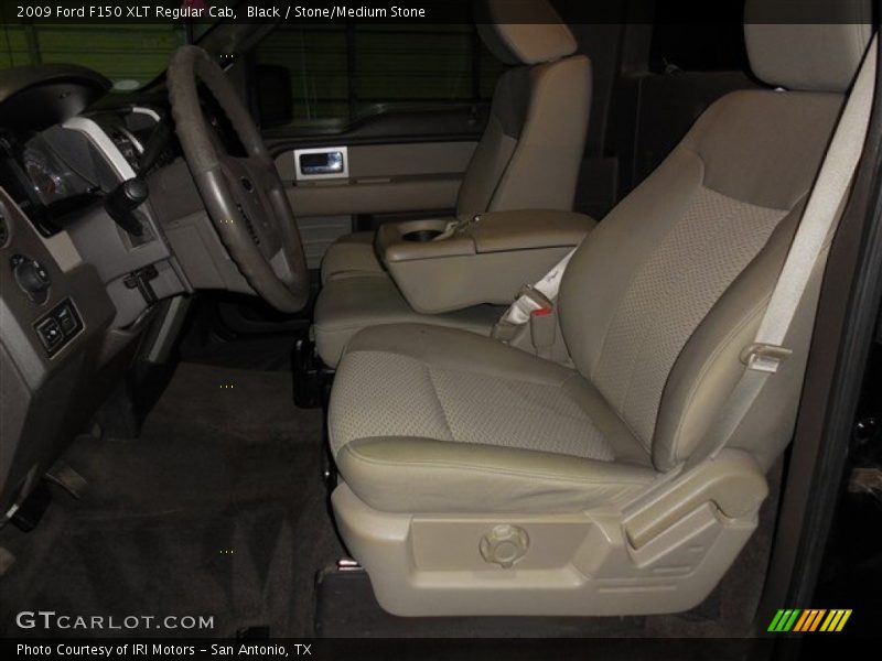 Black / Stone/Medium Stone 2009 Ford F150 XLT Regular Cab