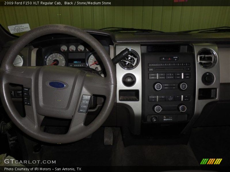 Black / Stone/Medium Stone 2009 Ford F150 XLT Regular Cab