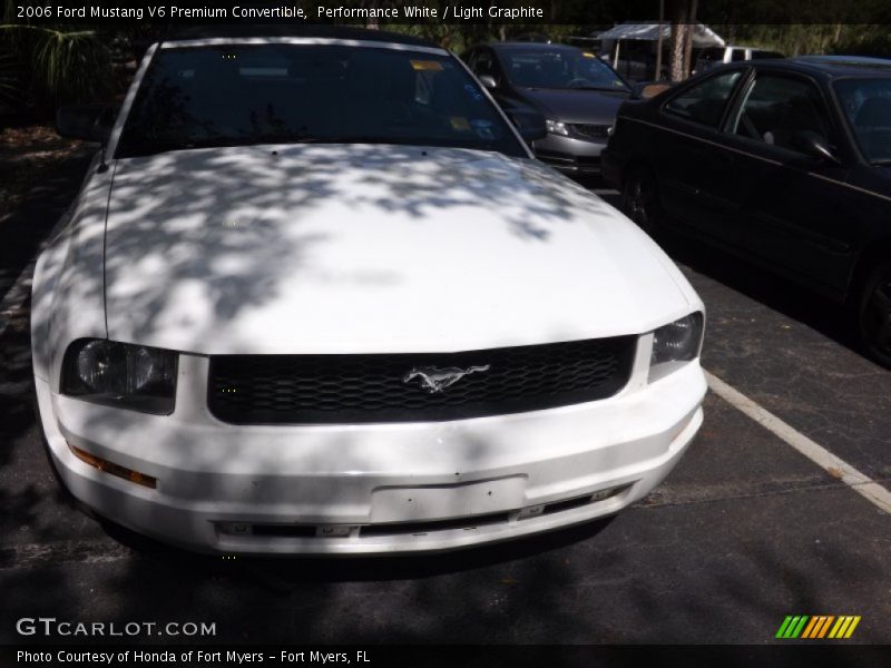 Performance White / Light Graphite 2006 Ford Mustang V6 Premium Convertible