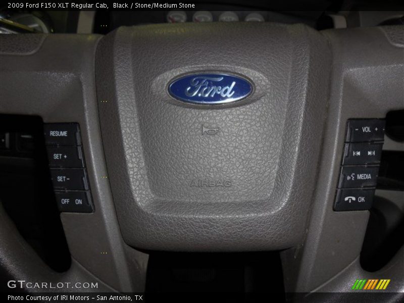 Black / Stone/Medium Stone 2009 Ford F150 XLT Regular Cab