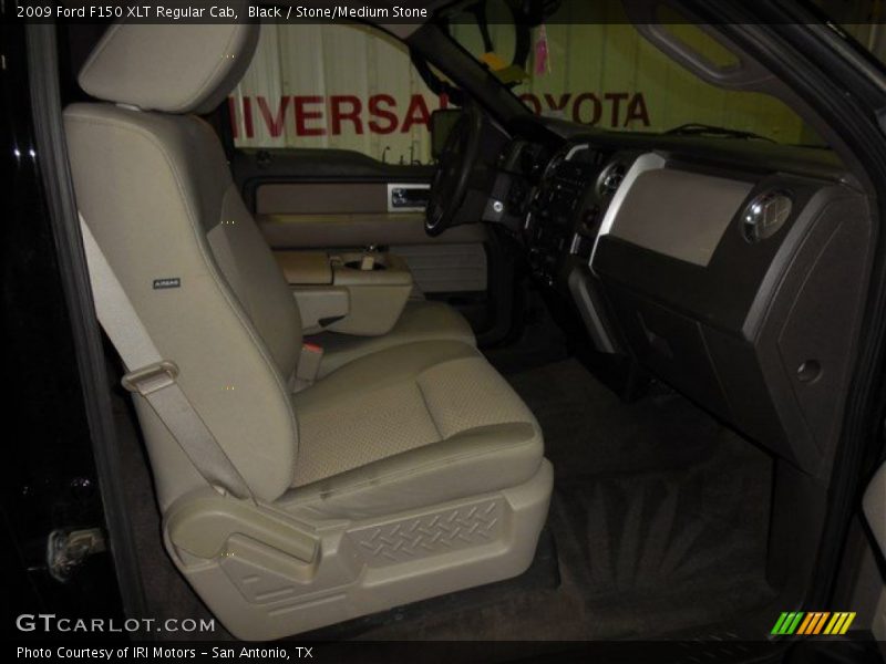Black / Stone/Medium Stone 2009 Ford F150 XLT Regular Cab