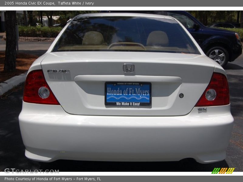 Taffeta White / Ivory 2005 Honda Civic EX Coupe