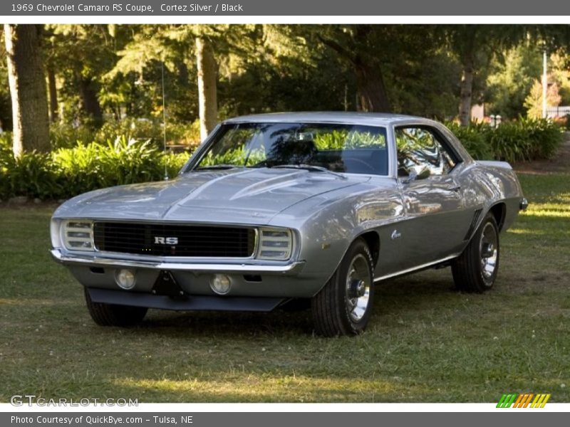 Cortez Silver / Black 1969 Chevrolet Camaro RS Coupe