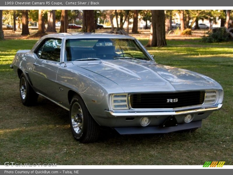 Cortez Silver / Black 1969 Chevrolet Camaro RS Coupe