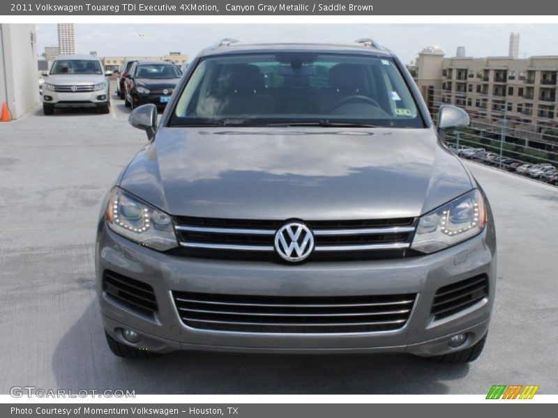 Canyon Gray Metallic / Saddle Brown 2011 Volkswagen Touareg TDI Executive 4XMotion