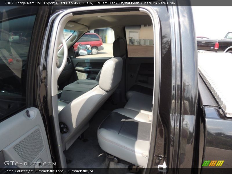 Brilliant Black Crystal Pearl / Medium Slate Gray 2007 Dodge Ram 3500 Sport Quad Cab 4x4 Dually