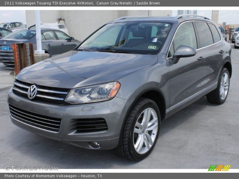 Canyon Gray Metallic / Saddle Brown 2011 Volkswagen Touareg TDI Executive 4XMotion