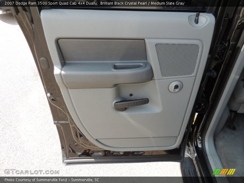 Brilliant Black Crystal Pearl / Medium Slate Gray 2007 Dodge Ram 3500 Sport Quad Cab 4x4 Dually