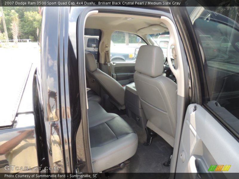 Brilliant Black Crystal Pearl / Medium Slate Gray 2007 Dodge Ram 3500 Sport Quad Cab 4x4 Dually