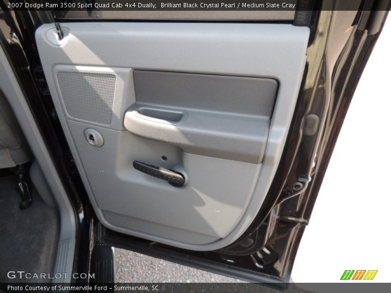 Brilliant Black Crystal Pearl / Medium Slate Gray 2007 Dodge Ram 3500 Sport Quad Cab 4x4 Dually