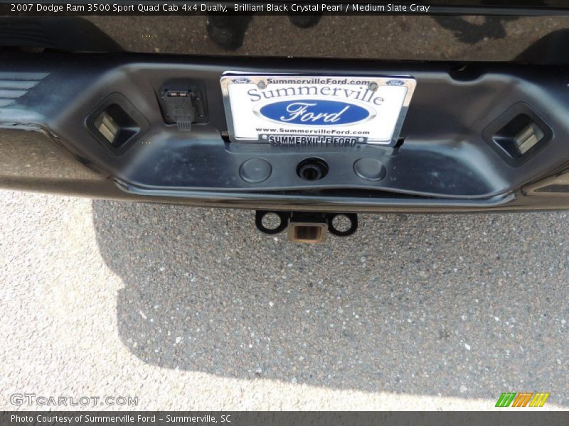 Brilliant Black Crystal Pearl / Medium Slate Gray 2007 Dodge Ram 3500 Sport Quad Cab 4x4 Dually