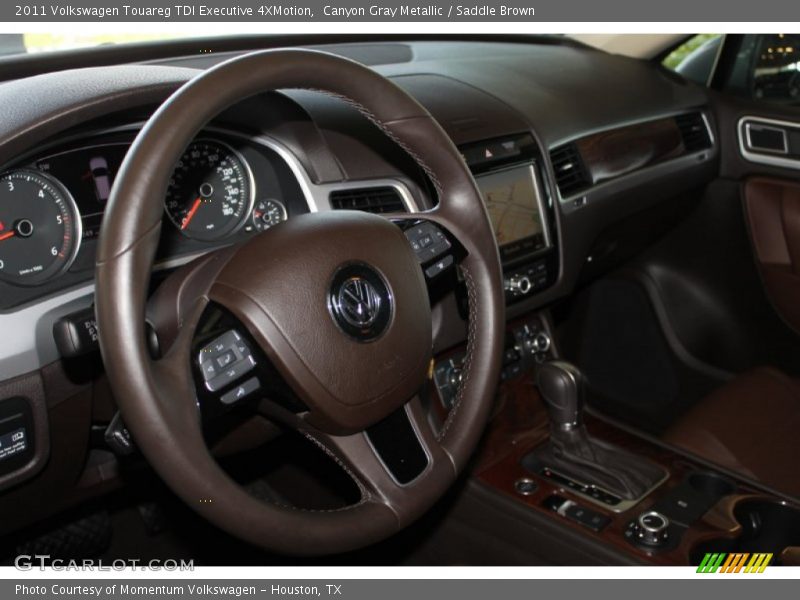 Canyon Gray Metallic / Saddle Brown 2011 Volkswagen Touareg TDI Executive 4XMotion