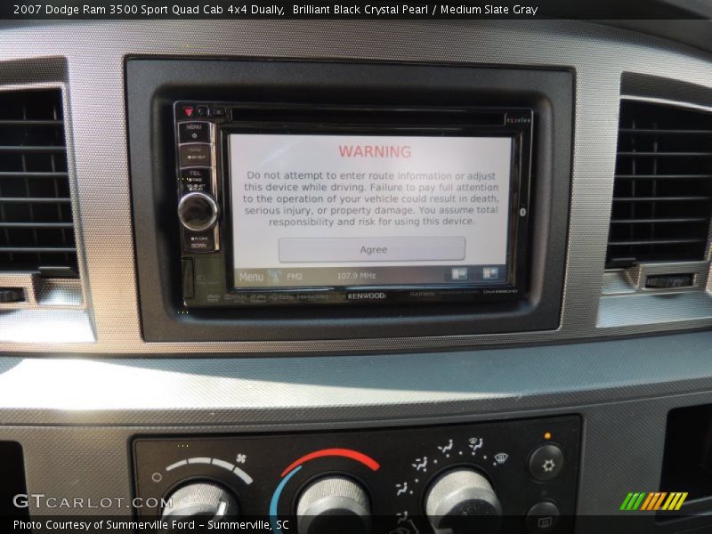 Brilliant Black Crystal Pearl / Medium Slate Gray 2007 Dodge Ram 3500 Sport Quad Cab 4x4 Dually