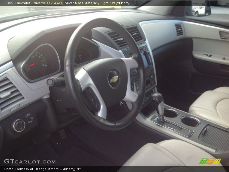 Silver Moss Metallic / Light Gray/Ebony 2009 Chevrolet Traverse LTZ AWD