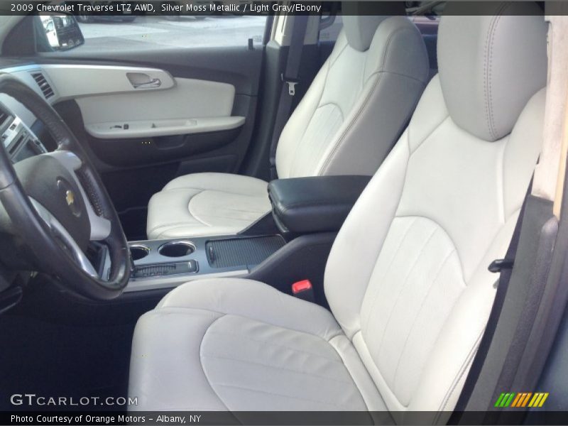 Silver Moss Metallic / Light Gray/Ebony 2009 Chevrolet Traverse LTZ AWD