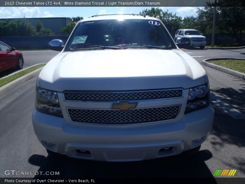 White Diamond Tricoat / Light Titanium/Dark Titanium 2013 Chevrolet Tahoe LTZ 4x4