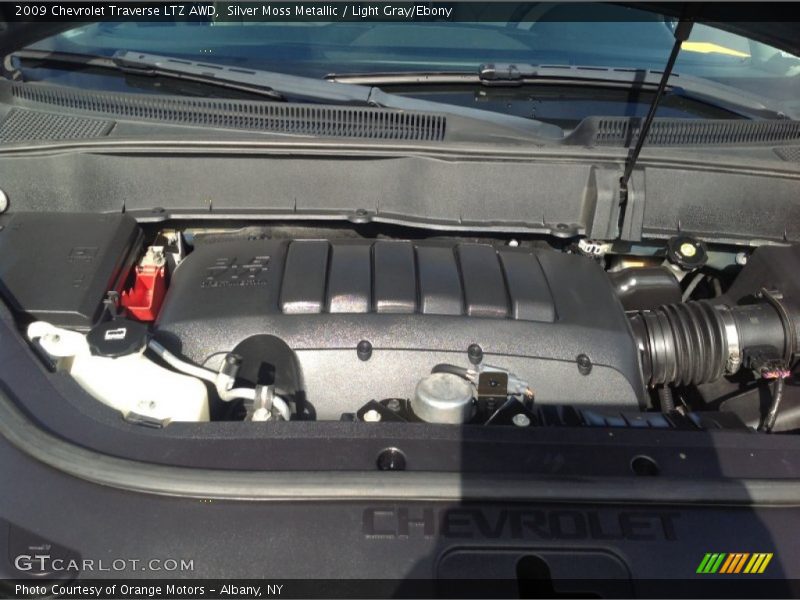 Silver Moss Metallic / Light Gray/Ebony 2009 Chevrolet Traverse LTZ AWD