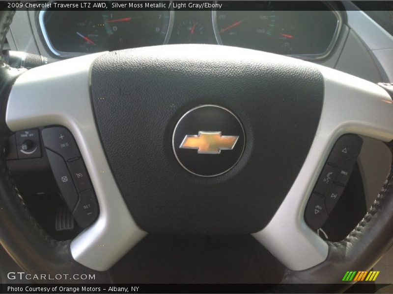 Silver Moss Metallic / Light Gray/Ebony 2009 Chevrolet Traverse LTZ AWD
