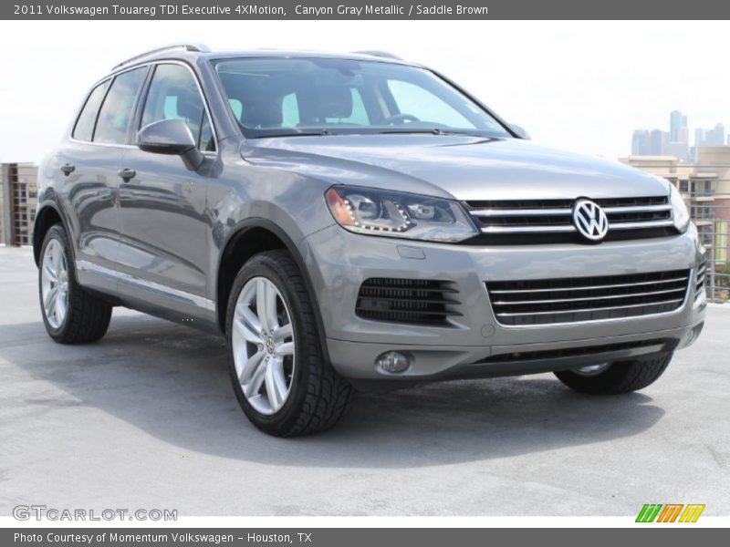 Canyon Gray Metallic / Saddle Brown 2011 Volkswagen Touareg TDI Executive 4XMotion