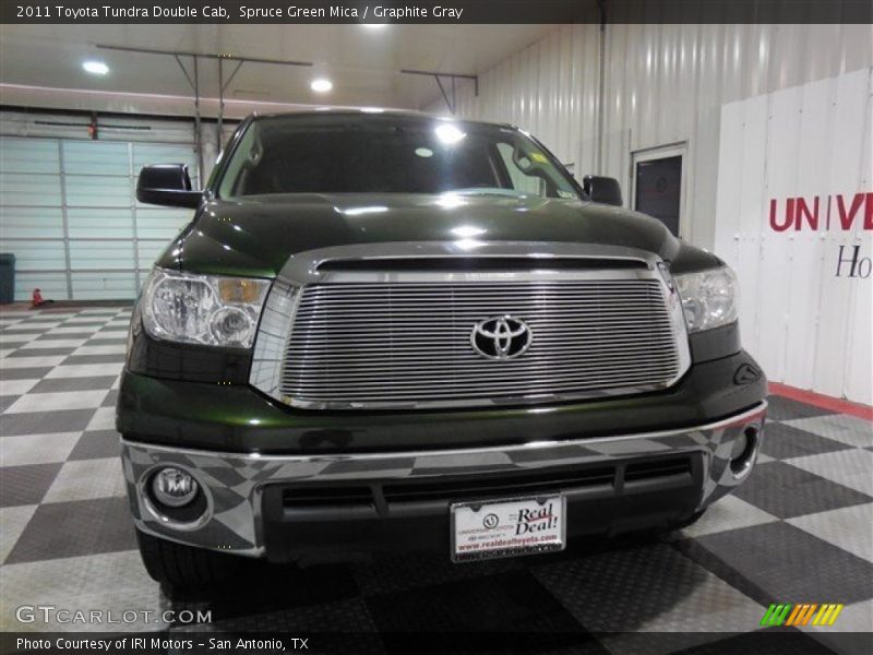 Spruce Green Mica / Graphite Gray 2011 Toyota Tundra Double Cab