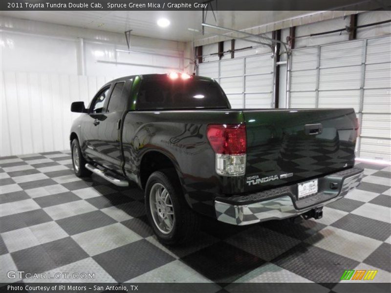 Spruce Green Mica / Graphite Gray 2011 Toyota Tundra Double Cab