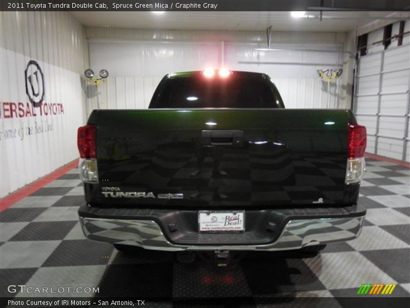 Spruce Green Mica / Graphite Gray 2011 Toyota Tundra Double Cab
