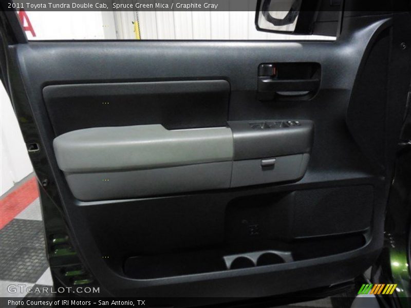 Spruce Green Mica / Graphite Gray 2011 Toyota Tundra Double Cab