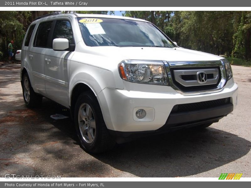 Taffeta White / Gray 2011 Honda Pilot EX-L