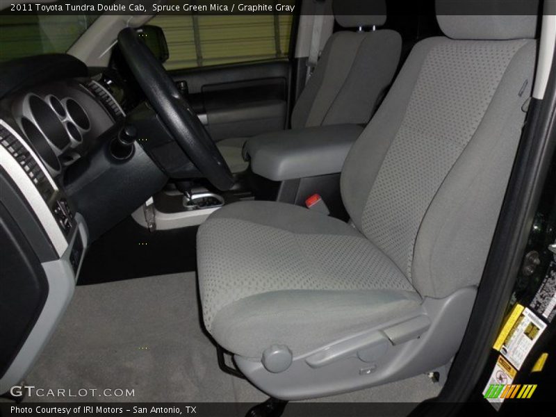 Spruce Green Mica / Graphite Gray 2011 Toyota Tundra Double Cab
