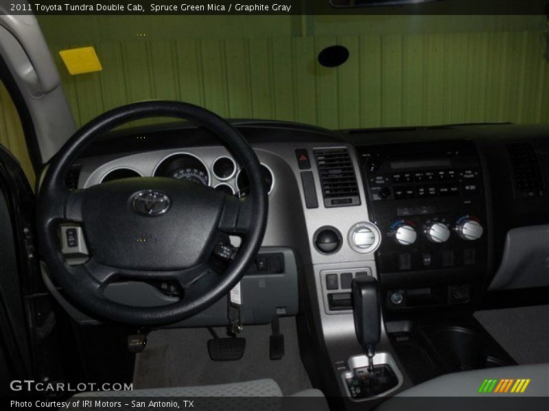 Spruce Green Mica / Graphite Gray 2011 Toyota Tundra Double Cab