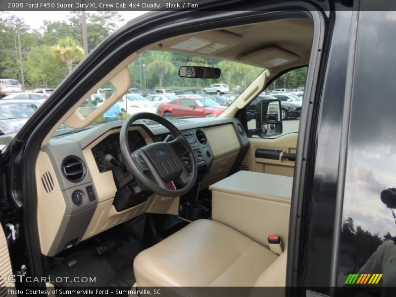 Black / Tan 2008 Ford F450 Super Duty XL Crew Cab 4x4 Dually