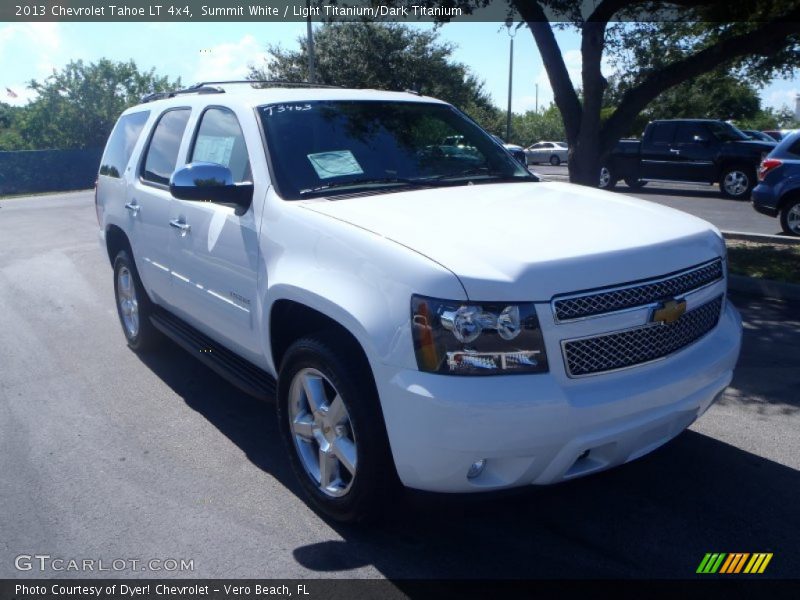 Summit White / Light Titanium/Dark Titanium 2013 Chevrolet Tahoe LT 4x4