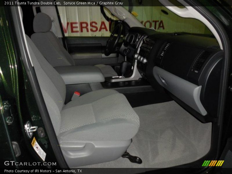Spruce Green Mica / Graphite Gray 2011 Toyota Tundra Double Cab