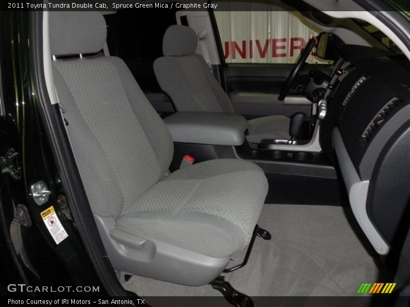 Spruce Green Mica / Graphite Gray 2011 Toyota Tundra Double Cab